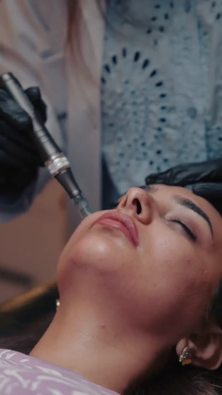 Under-eye brightening treatment at Venus Aesthetics
